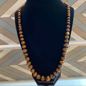 Vintage Tigers Eye Graduated Necklace